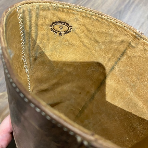 Fluevog Radio brown leather knee boots women size 9 - Picture 14 of 16